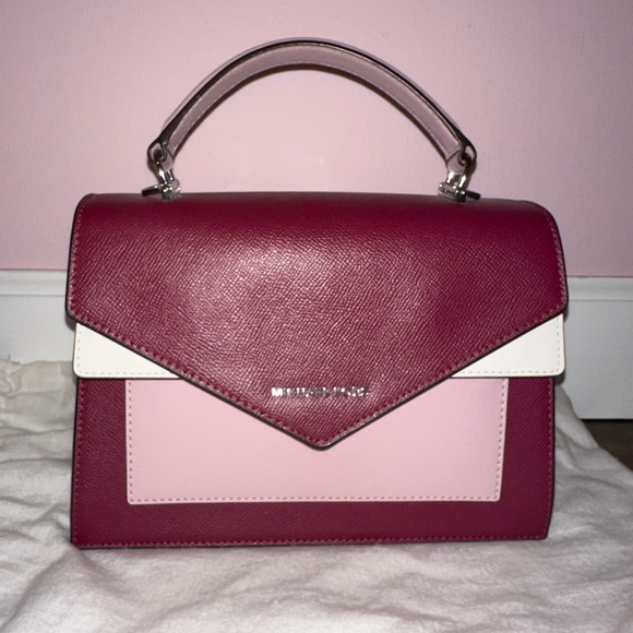 Pink color block structured Michael Kors purse 👛 - Picture 2 of 5